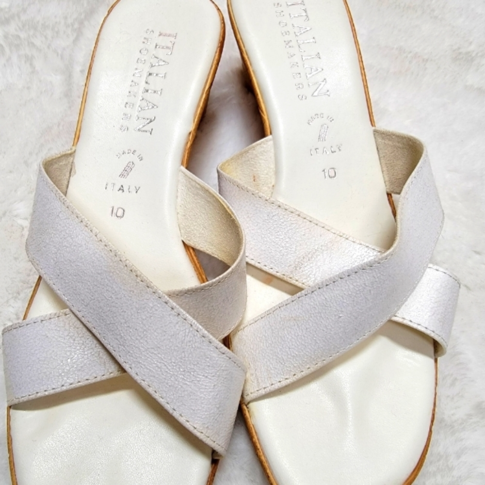 Italian shoemaker White sandals